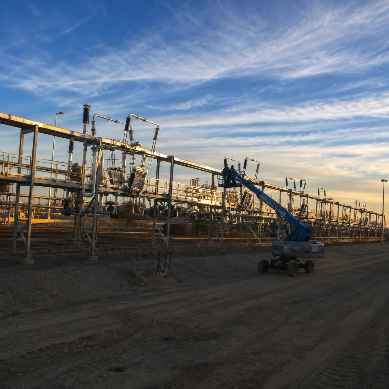 Large-scale fabricated steel structure installed in the field