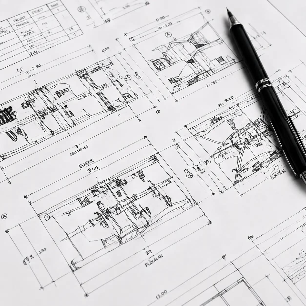 Structural steel drawings and blueprints